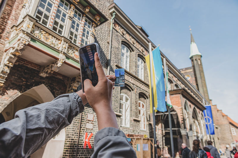 Das Lübecker Rathaus als Motiv für die Fotorallye