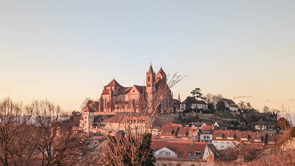 Der Breisacher Münster vom Eckartsberg aufgenommen.